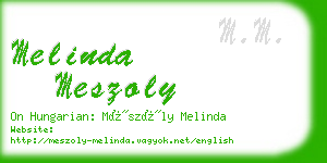 melinda meszoly business card